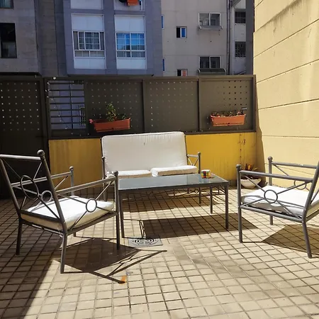 Pleno Centro, Terraza, Principe, 5 Min Casco Vello Y Estacion Ave * Vigo