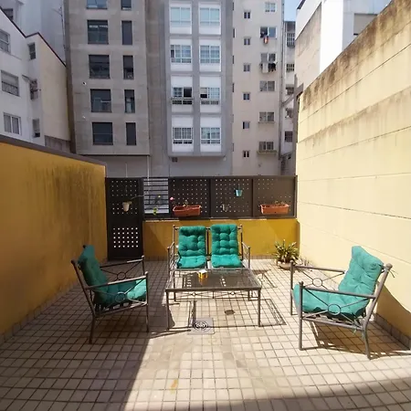 Pleno Centro, Terraza, Principe, 5 Min Casco Vello Y Estacion Ave Apartmán *