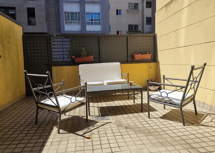 Pleno Centro, Terraza, Principe, 5 Min Casco Vello Y Estacion Ave * Vigo