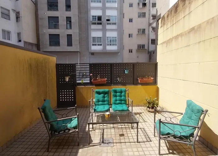 Apartment Pleno Centro, Terraza, Principe, 5 Min Casco Vello Y Estacion Ave